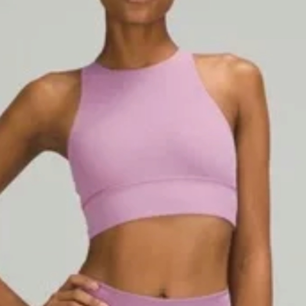 Lululemon Energy Bra - high neck - long line - 8 - Jubilee - XLNT